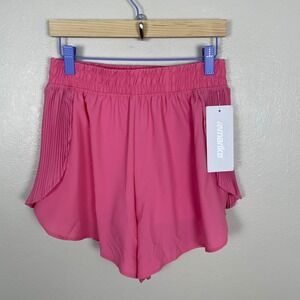 Marika Women's S Lilian Short Pink Lemonade Pleated Back Athletic Running Shorts